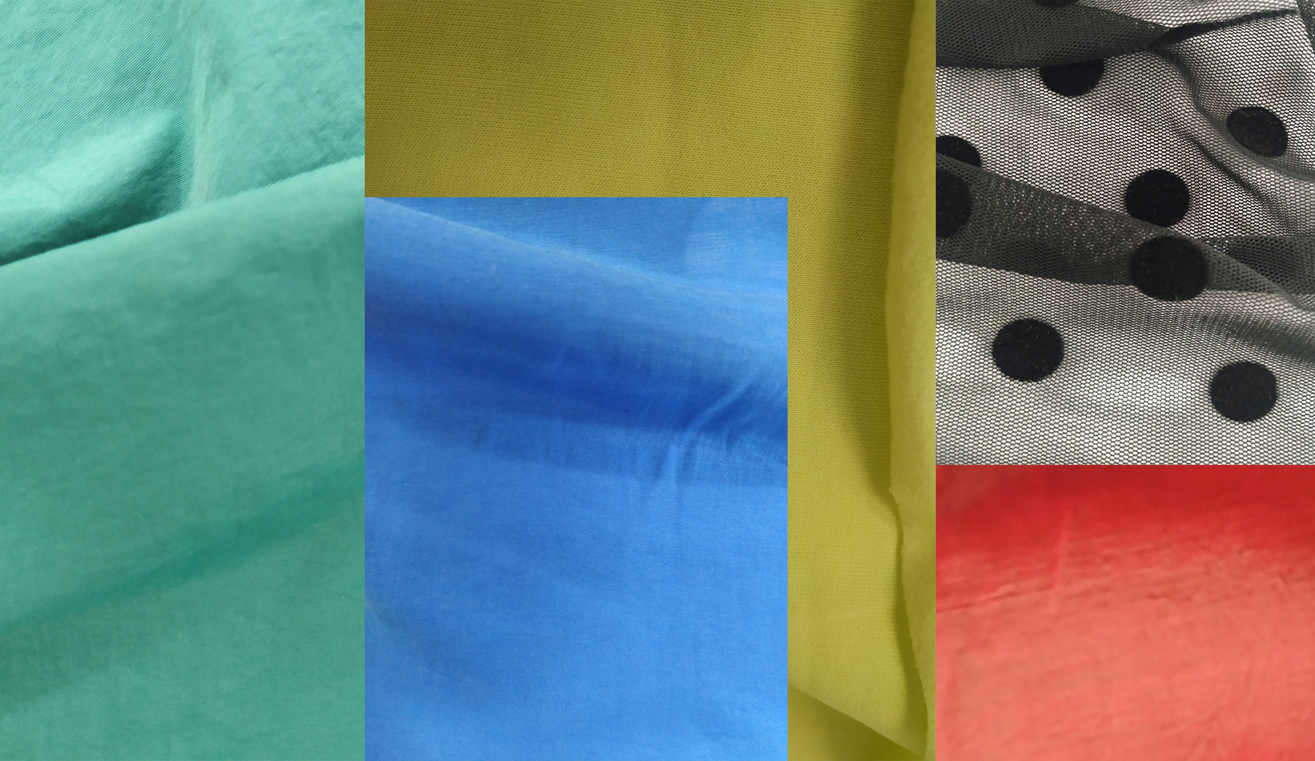Montage of colourful fabrics