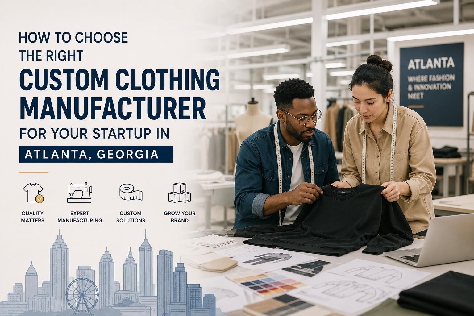 How to Choose the Right Custom Clothing Manufacturer for Your Startup in Atlanta, Georgia 