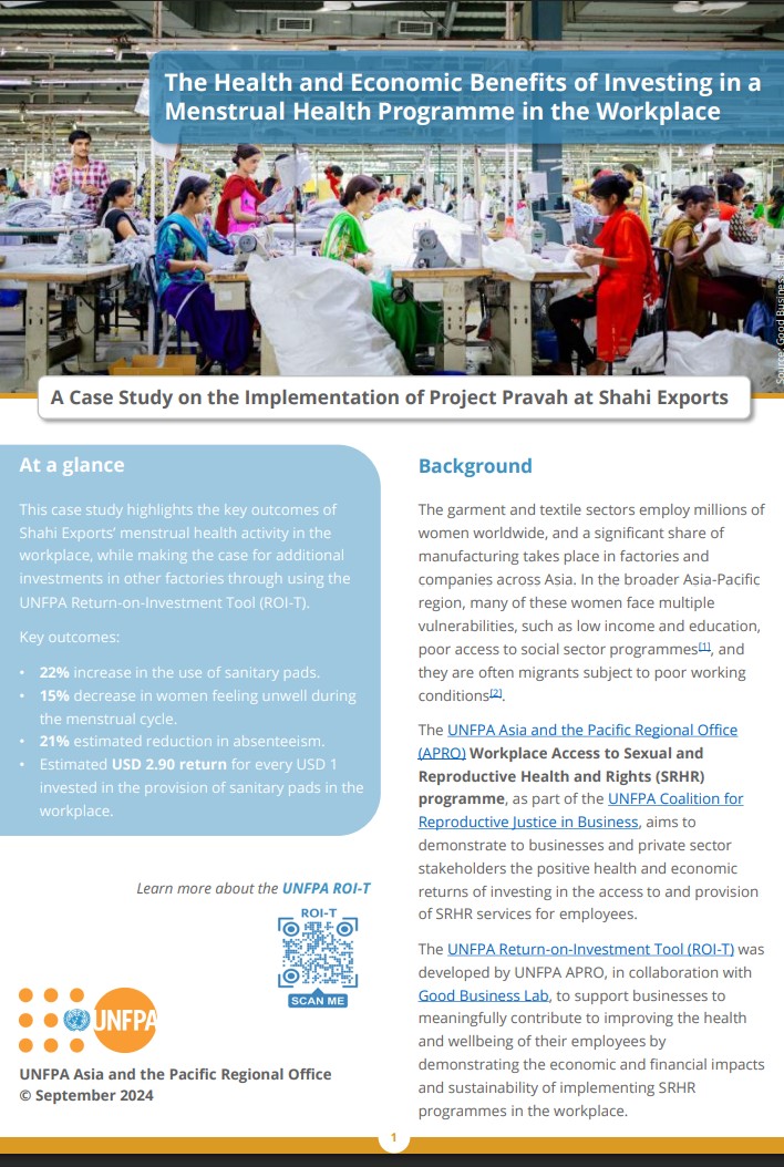 Menstrual Health Intervention in the Workplace